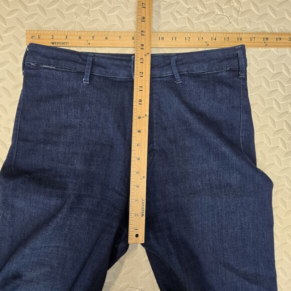 Pilcro Wide Leg Jeans The Skipper High Rise Full Length Dark Wash Womens 31 Boho - Picture 11 of 12